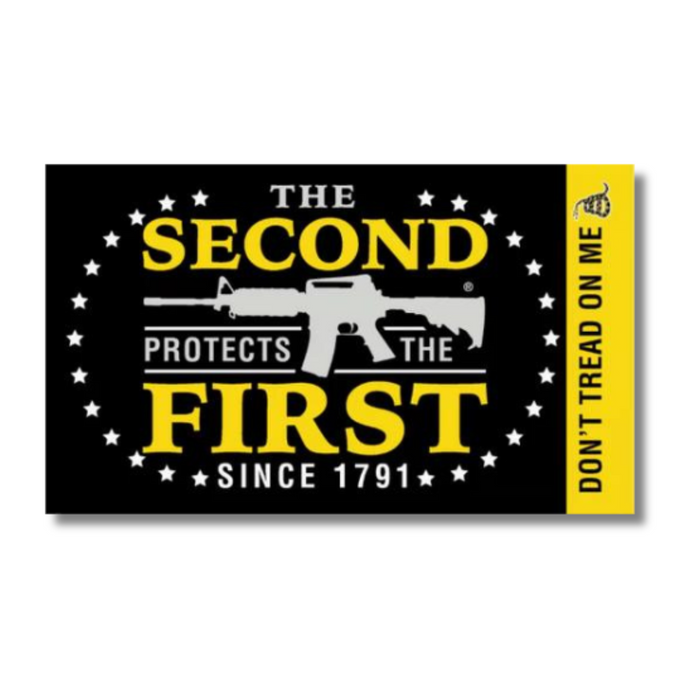 The Second Protects the First (DTOM) 3'x5' Flag