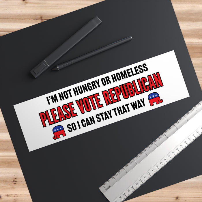 Please Vote Republican Bumper Sticker