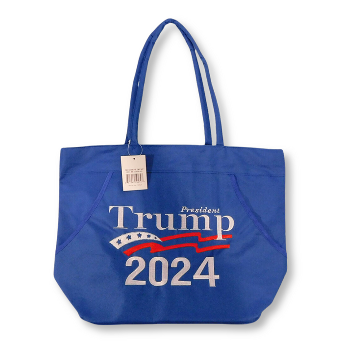 President Trump 2024 Embroidered Heavy Duty Tote Bag