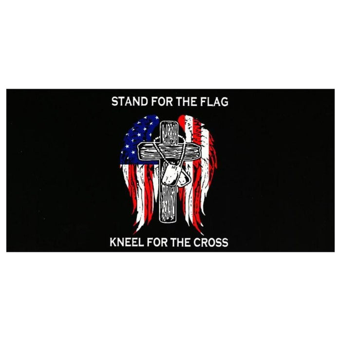 Stand For The Flag Kneel For The Cross Bumper Sticker