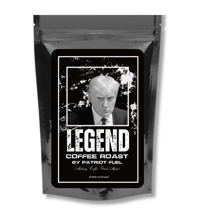 Trump Mugshot "LEGEND" Coffee Roast (Med-Dark)