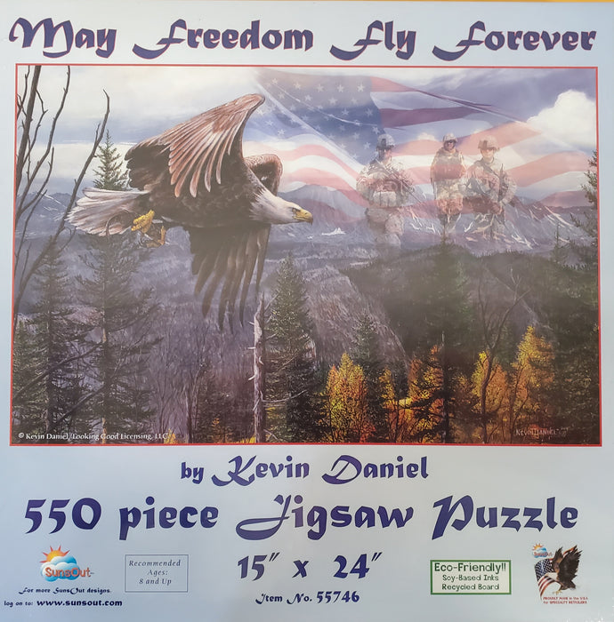 "May Freedom Fly Forever" Jigsaw Puzzle