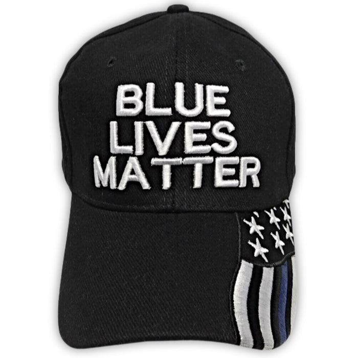 Premium Blue Lives Matter Custom Embroidered Hat and Bill