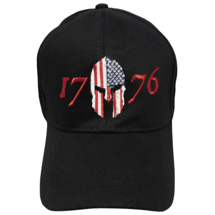 1776 Molon Labe Patriotic Warrior Embroidered Hat