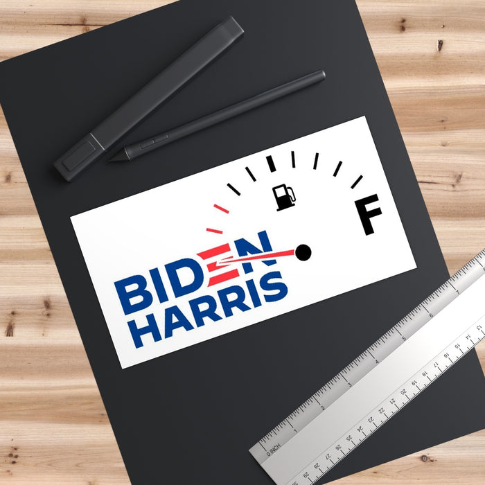 Biden/Harris Empty Tank Bumper Sticker
