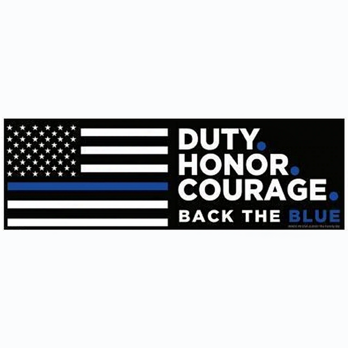 Duty. Honor. Courage. Bumper Sticker