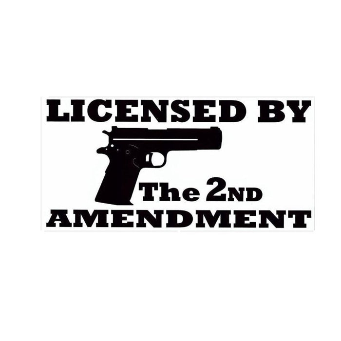 Licensed By the 2nd Amendment Sticker
