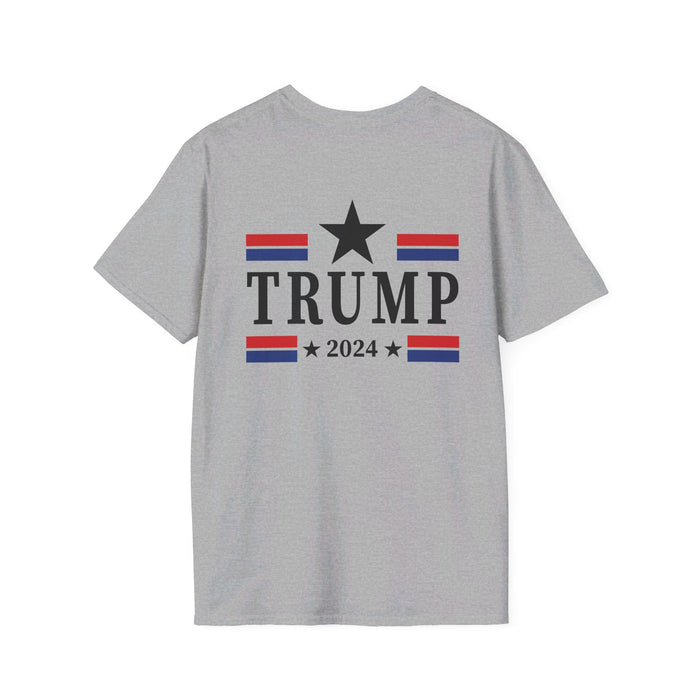 Trump 2024 Star T-Shirt (Front & Back Design)