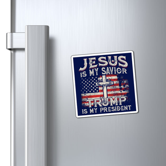 Jesus is My Savior Trump is My President Magnet (3 Sizes)