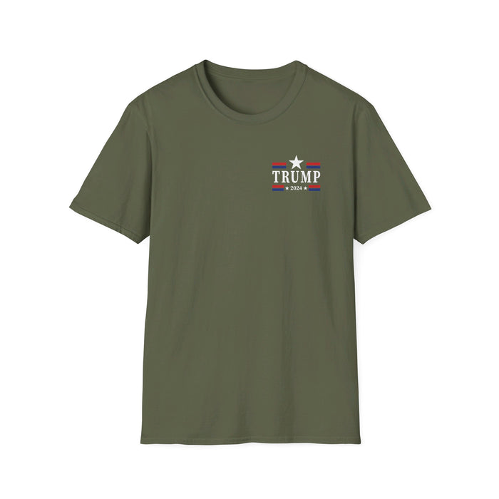 Trump 2024 Star T-Shirt (Front & Back Design)