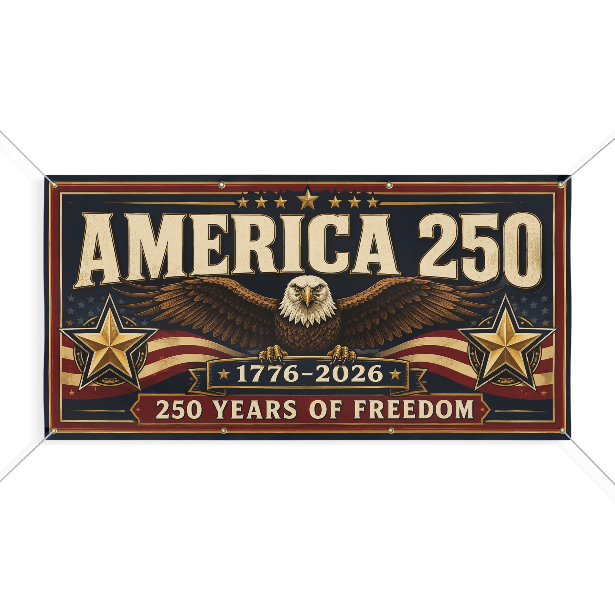 America's 250th Matte Banner – 1776–2026 250 Years of Freedom