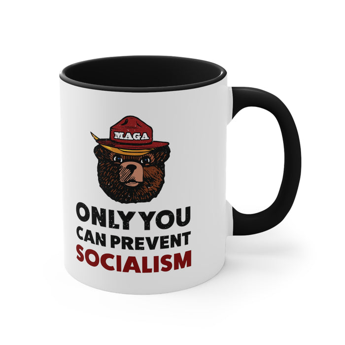 MAGA Bear: Only You Can Prevent Socialism Mug (2 Colors)