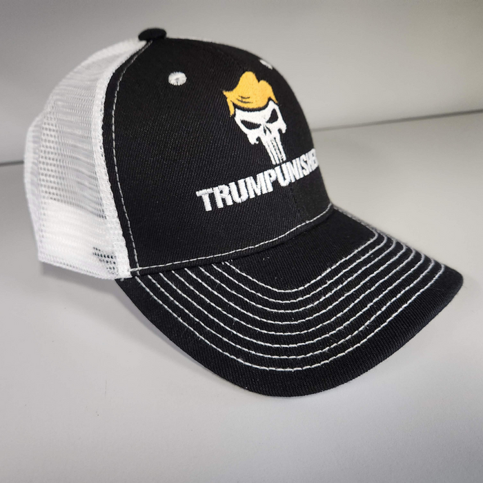 Trumpunisher 2-Toned Custom Embroidered Trucker Style Hat