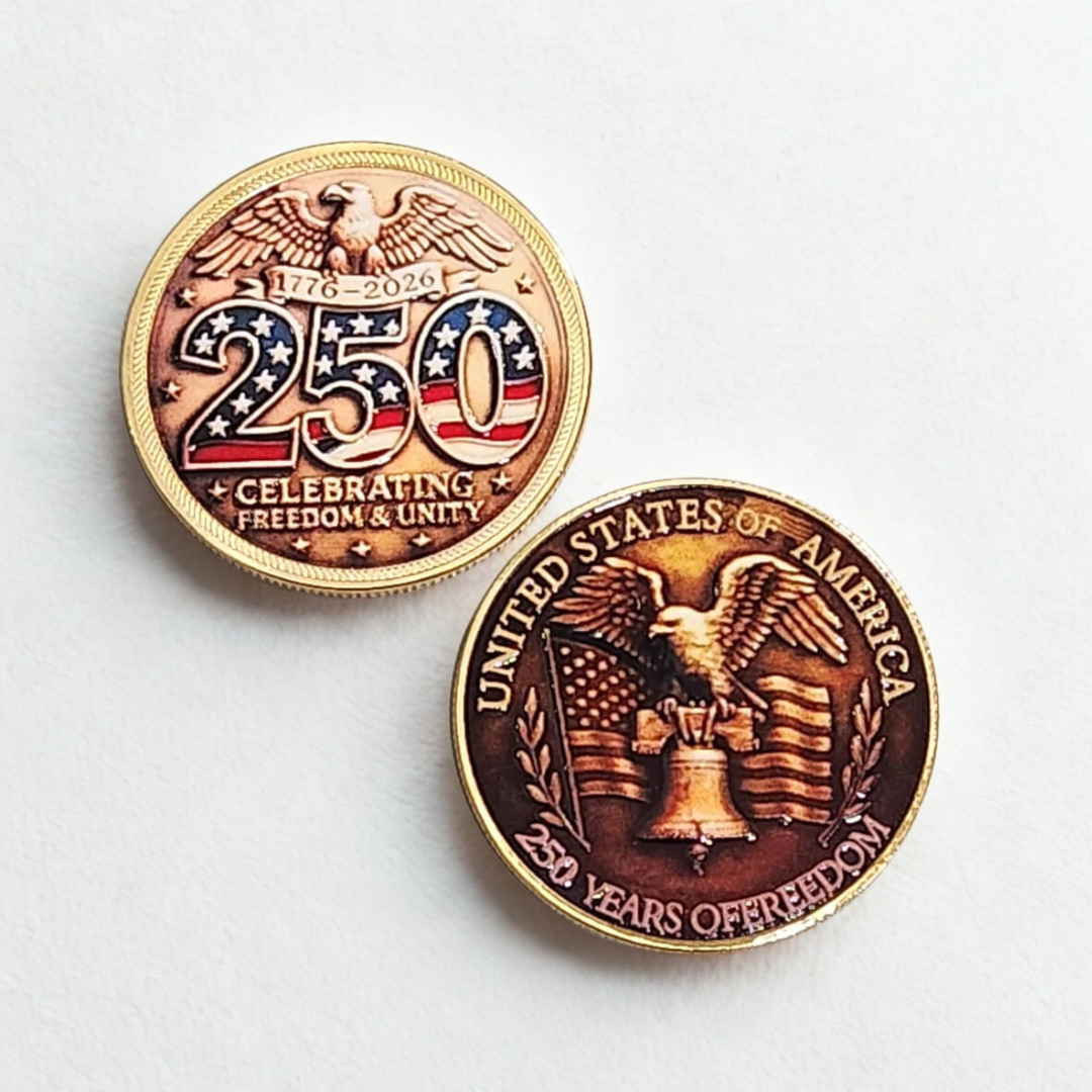 America 250th Anniversary Commemorative Coin – “250 Years of Freedom & Unity”