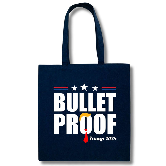 Bulletproof Trump 2024 Canvas Tote Bag (4 Color Options)