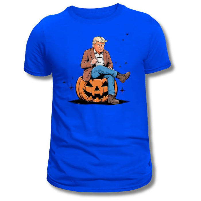 Fall for Trump: Coffee & Pumpkin Patriot T-Shirt