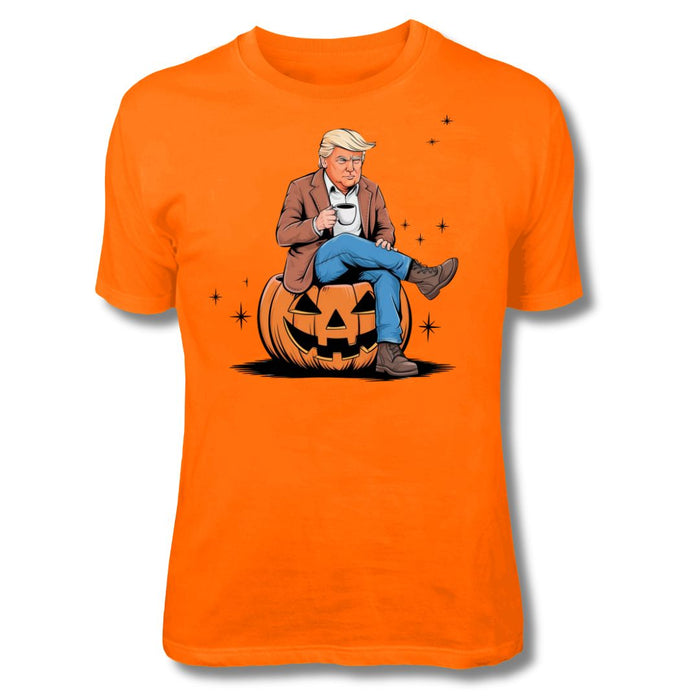 Fall for Trump: Coffee & Pumpkin Patriot T-Shirt