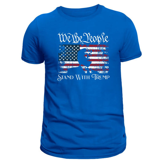 We the People Stand with Trump Silhouette T-Shirt