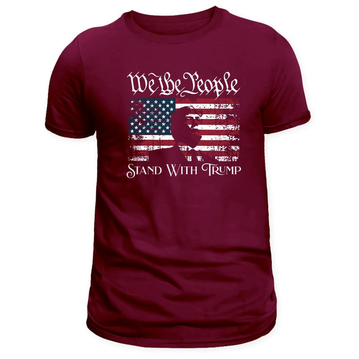 We the People Stand with Trump Silhouette T-Shirt