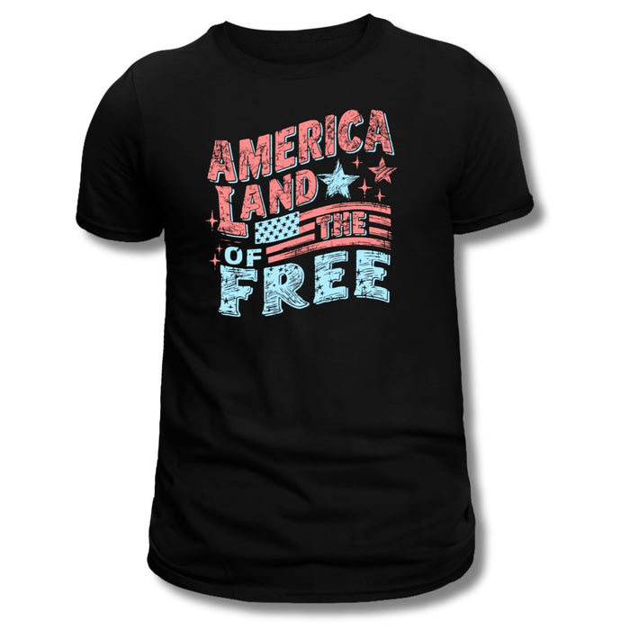 America Land of the Free Patriotic T-Shirt