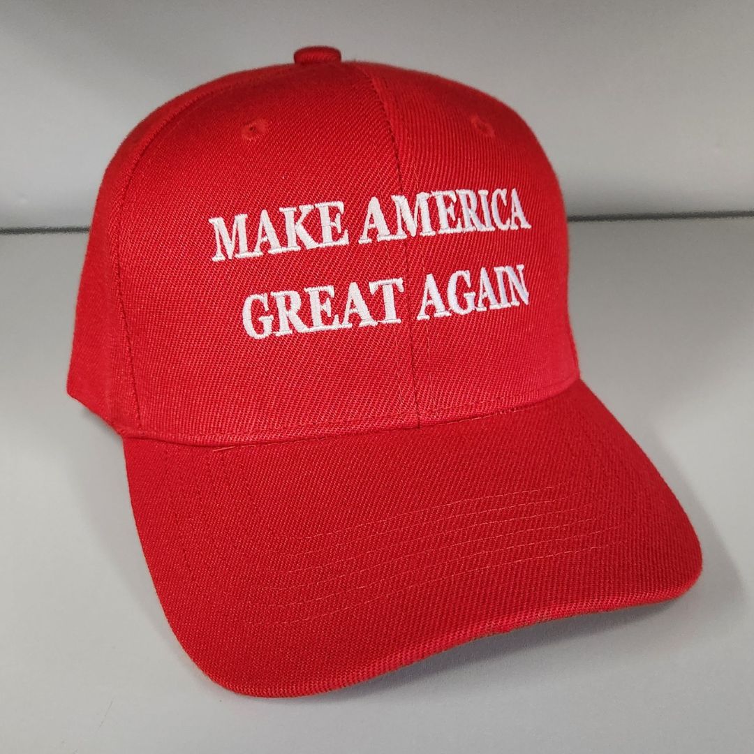 Make America Great Again Custom Embroidered Hat (Red) — PatriotDepot.com Make America Great Again Custom Embroidered Hat (Red) — PatriotDepot.com