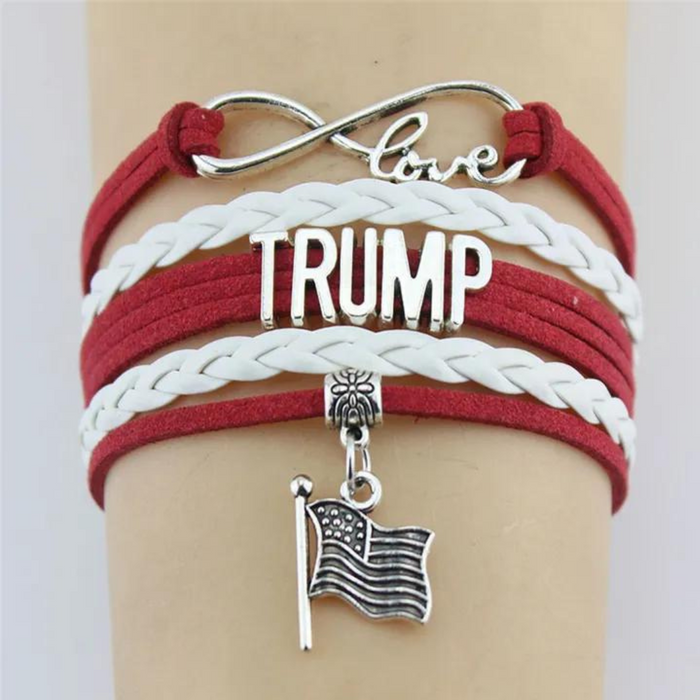 Trump Love Patriotic Ladies Couple Bracelet