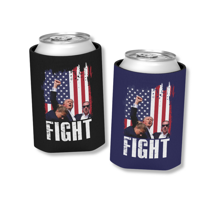 USA Trump Fight Can Cooler (2 Pack)