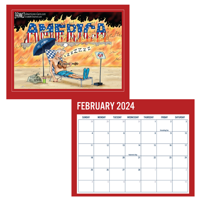 A.F. Branco: Comically Incorrect 2024 Calendar (13 Month)