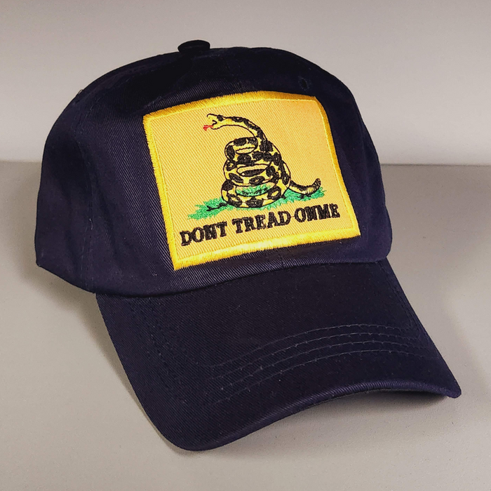 Gadsden Don't Tread on Me Embroidered Patch Hat (Navy)