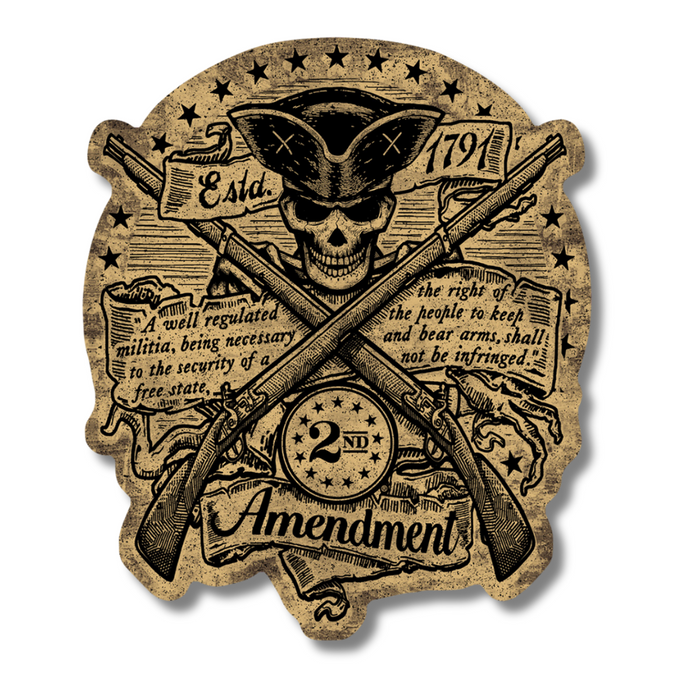 2nd Amendment (Crossed Rifles) Bumper Sticker