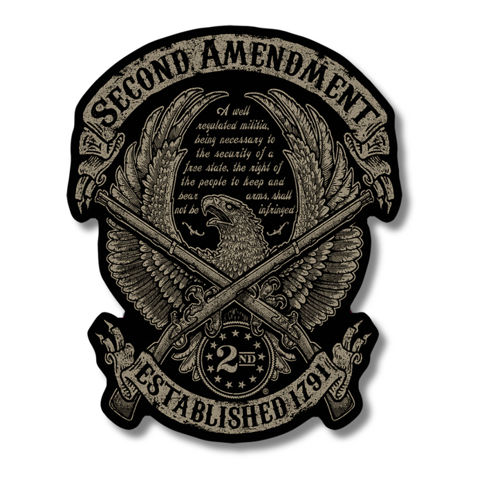 Second Amendment Freedom Eagle Bumper Sticker