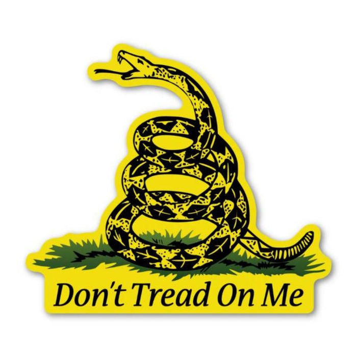 Gadsden Don't Tread On Me Die Cast Bumper Sticker