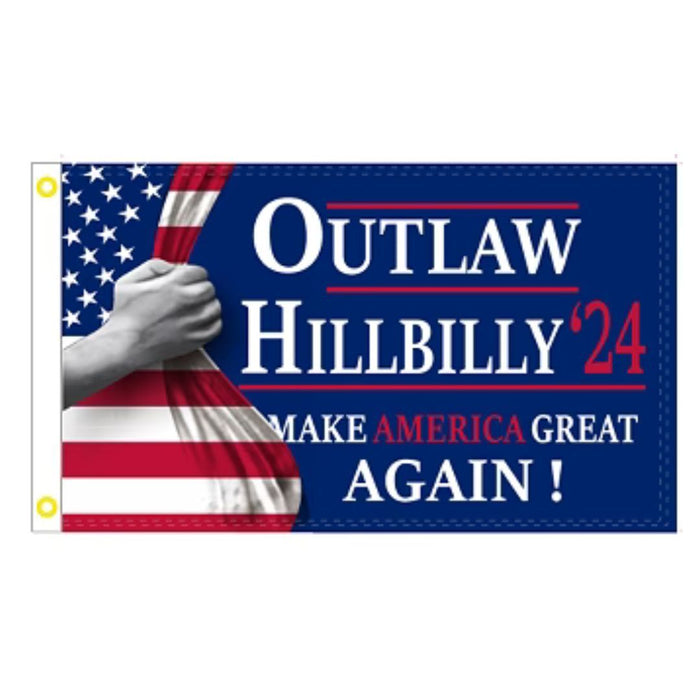 Outlaw - Hllbilly '24 Make America Great Again "Reveal" 3'x5' Flag