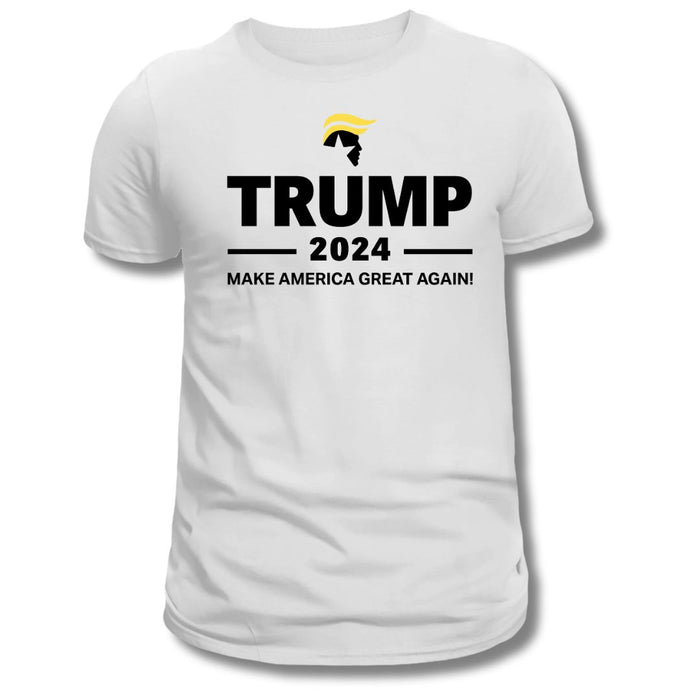 Trump 2024 Make America Great Again (Swoop Design) T-Shirt