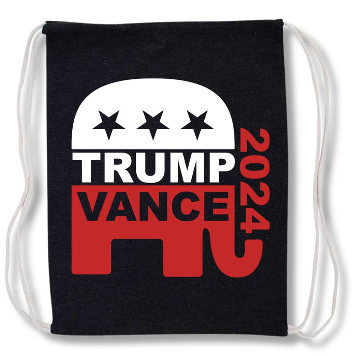 Trump Vance 2024 GOP Drawstring Canvas Bag