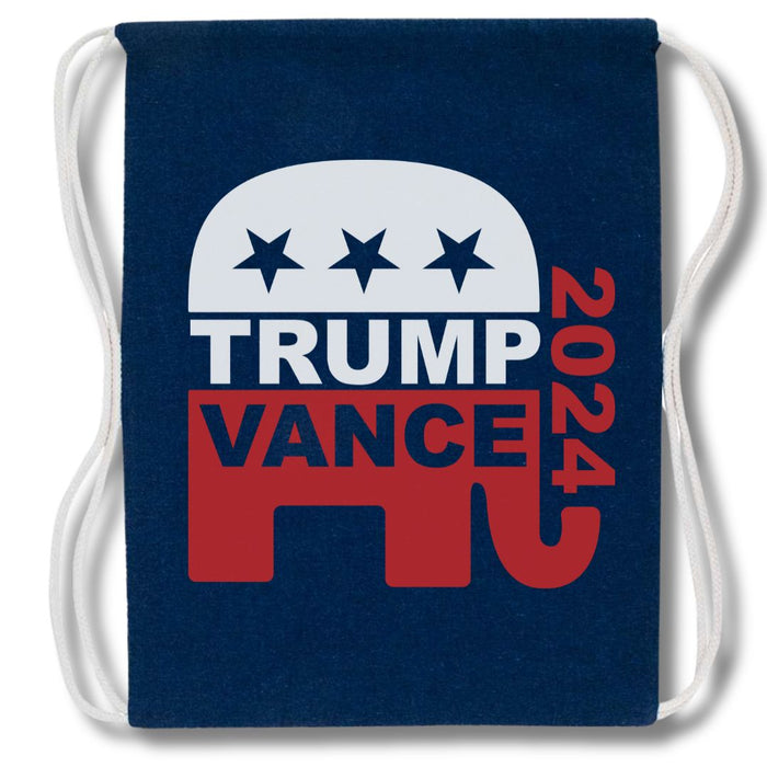 Trump Vance 2024 GOP Drawstring Canvas Bag