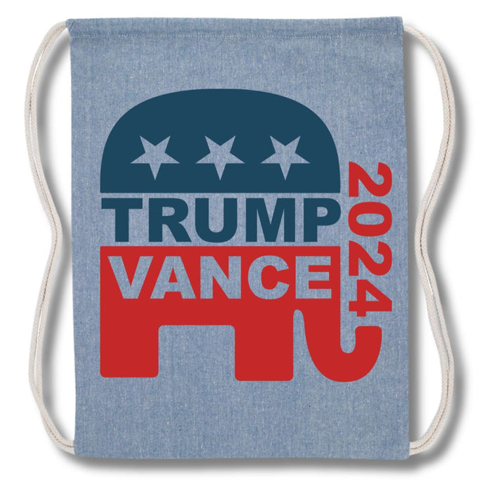 Trump Vance 2024 GOP Drawstring Canvas Bag