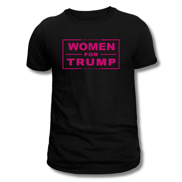 Women for Trump T-Shirt (Flamingo Punk Design)