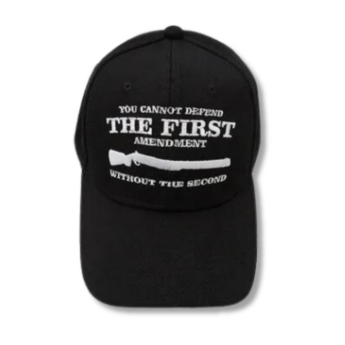 You Cannot Defend The First Amendment Without The Second Embroidered Hat (Black)