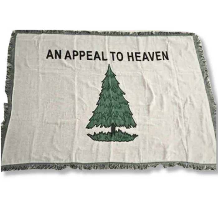 An Appeal to Heaven Jacquard Loom Woven Cotton Blanket (4'x6')