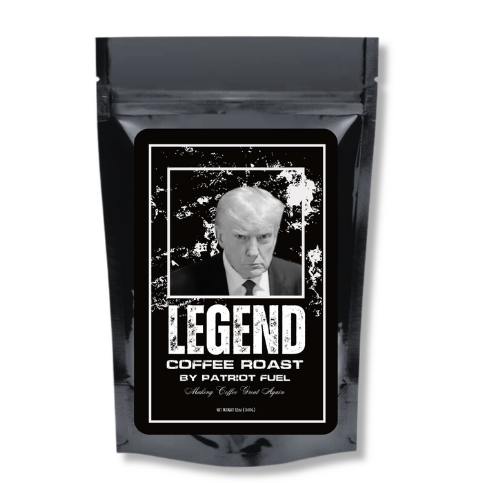 Trump Mugshot "LEGEND" Coffee Roast (Med-Dark)