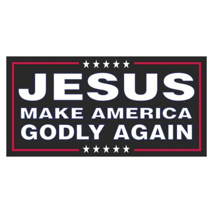 Jesus Make America Godly Again Bumper Sticker