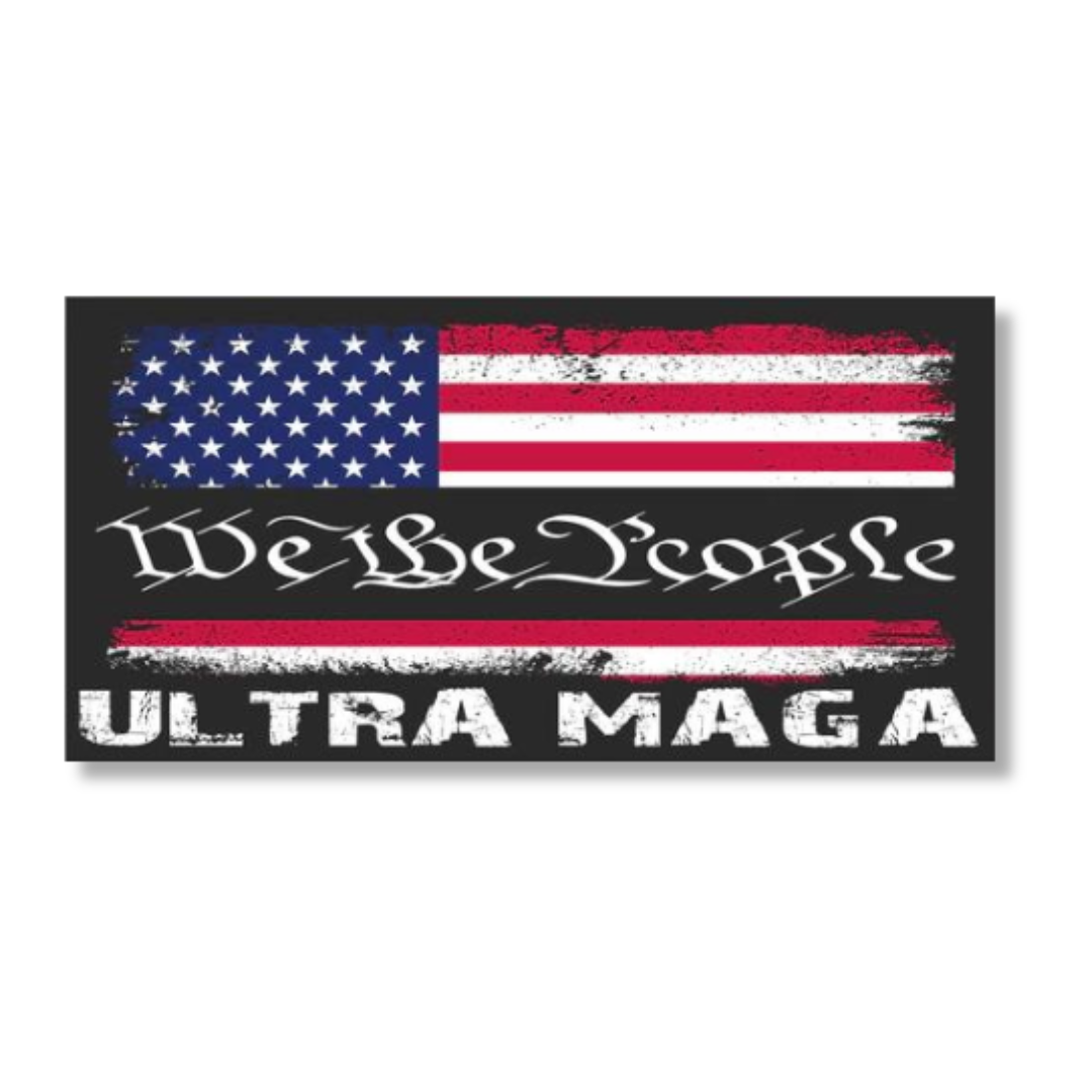 Patriotic We the People Ultra MAGA Bumper Sticker — PatriotDepot.com