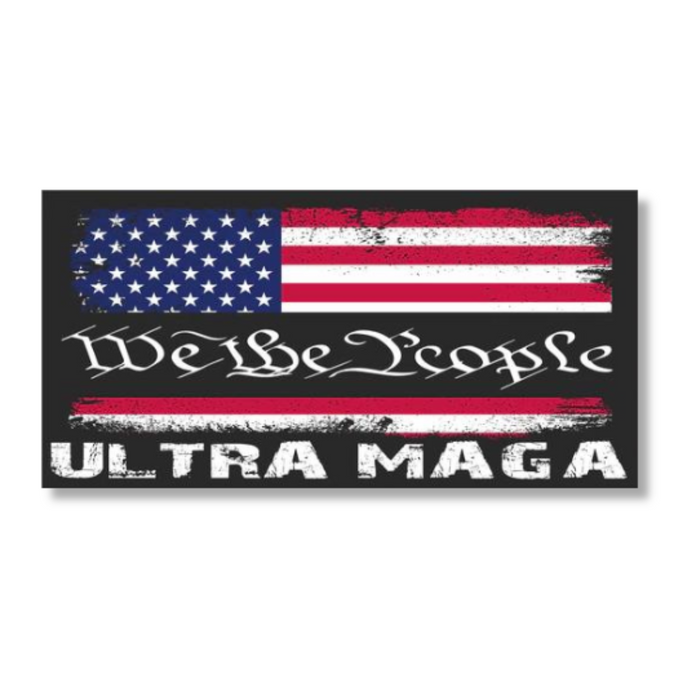 Patriotic We the People Ultra MAGA Bumper Sticker