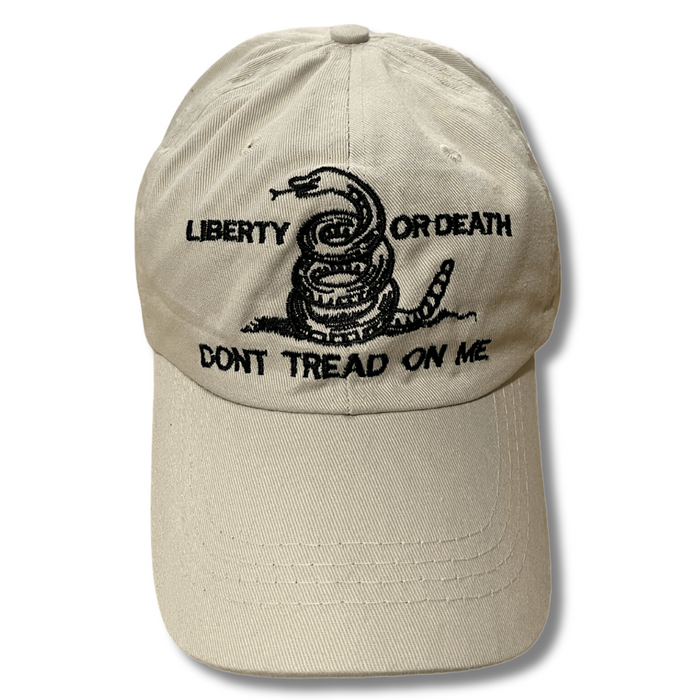Gadsden Don't Tread On Me Embroidered Hat (Khaki) | Patriot Depot