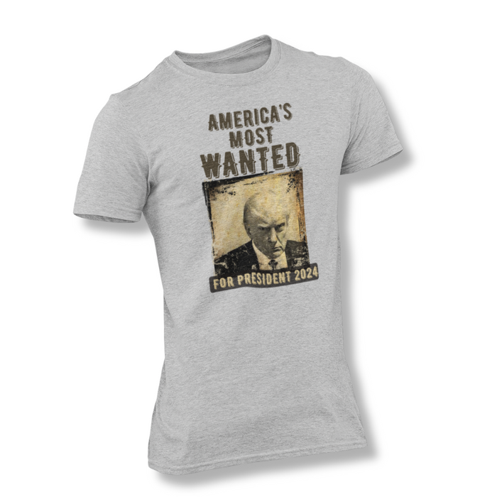 Trump: America's Most Wanted for President 2024 Unisex T-Shirt