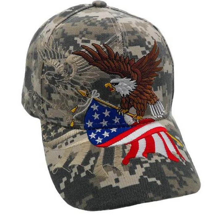 American Flying Eagle Custom Embroidered Shadow Hat (Digi Camo)
