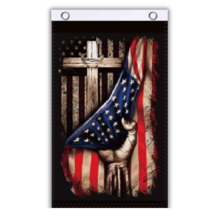 USA Cross Reveal 3'x5' Flag