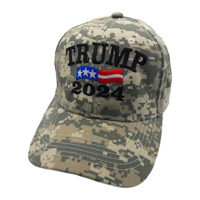 Trump 2024 Custom Embroidered Hat (Digi-Camo)