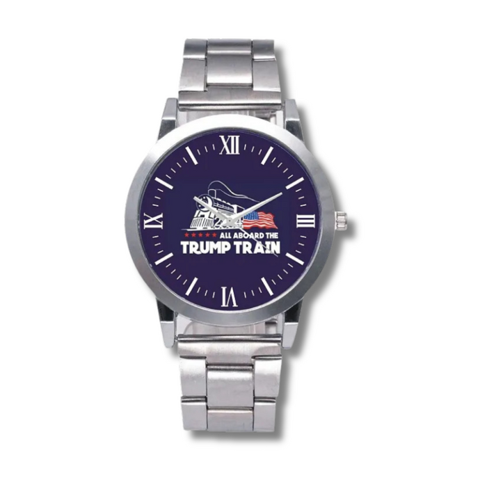 All Aboard the Trump Train 2024 Quartz Watch (Stainless Steel)